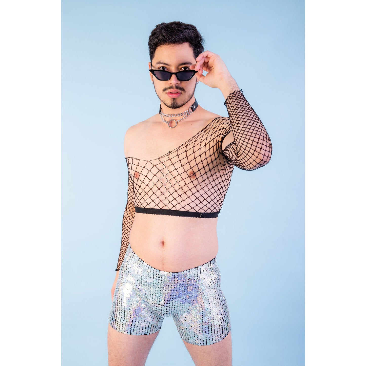 Mirrorball Unisex Sequin Shorts