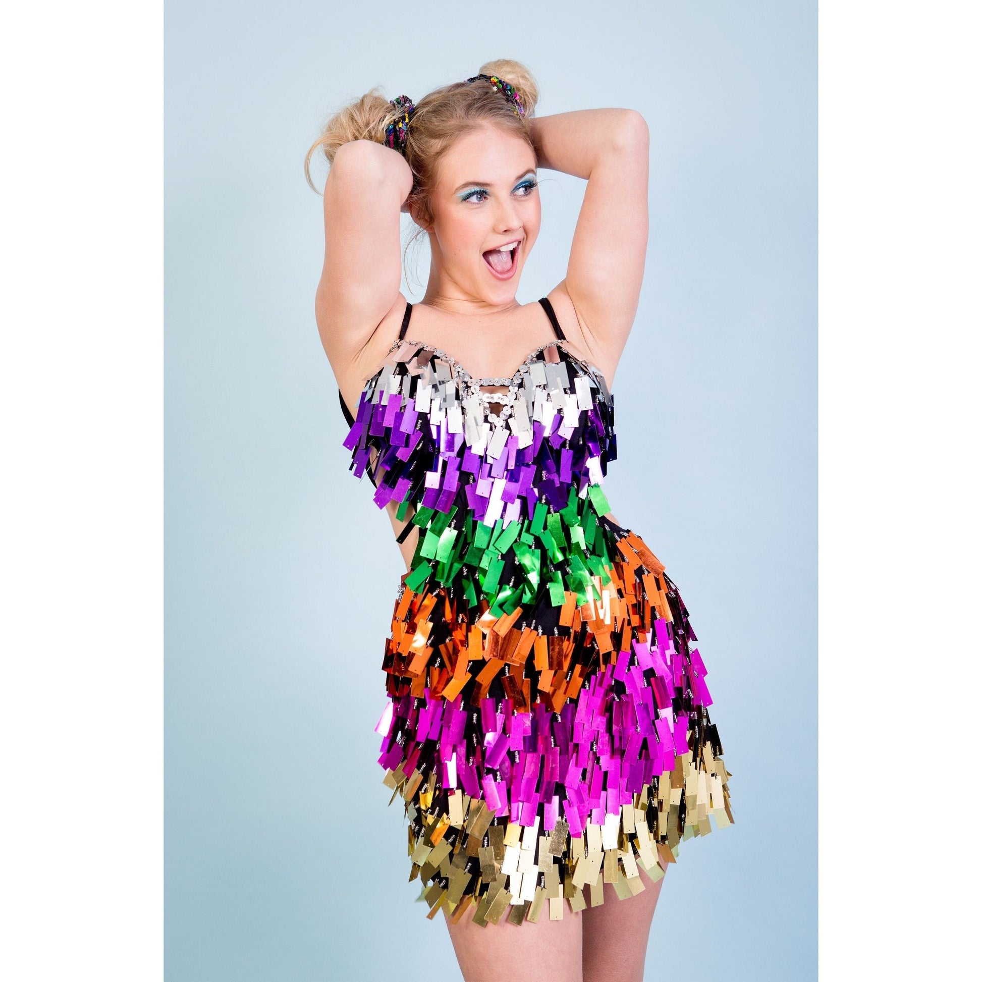 Rainbow Sequin Dress