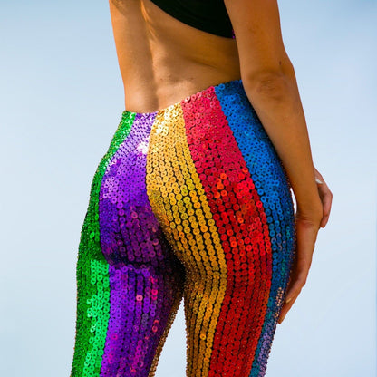 Rainbow Sequin Leggings